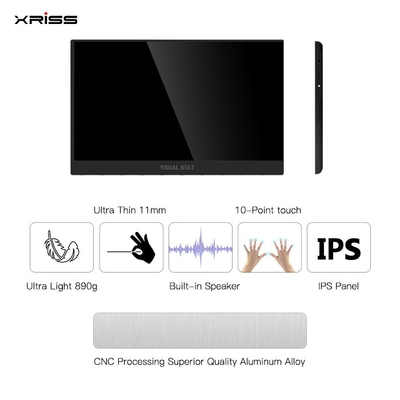 卸売 15.6 インチ ポータブルモニター FHD 4K タッチ ノットタッチ スクリーン ポータブルモニター Type-c ポート HDMI