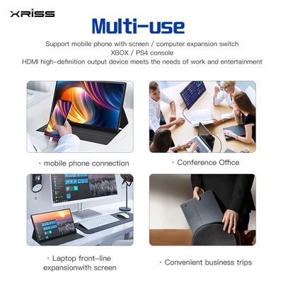 卸売 15.6 インチ ポータブルモニター FHD 4K タッチ ノットタッチ スクリーン ポータブルモニター Type-c ポート HDMI